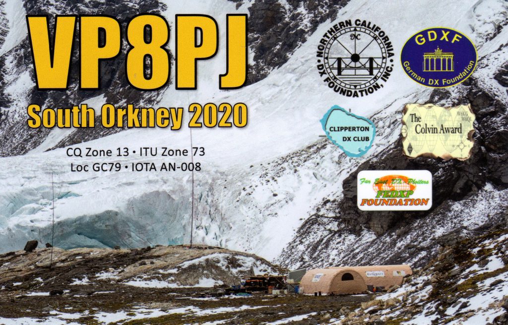 VP8PJ QSL Card