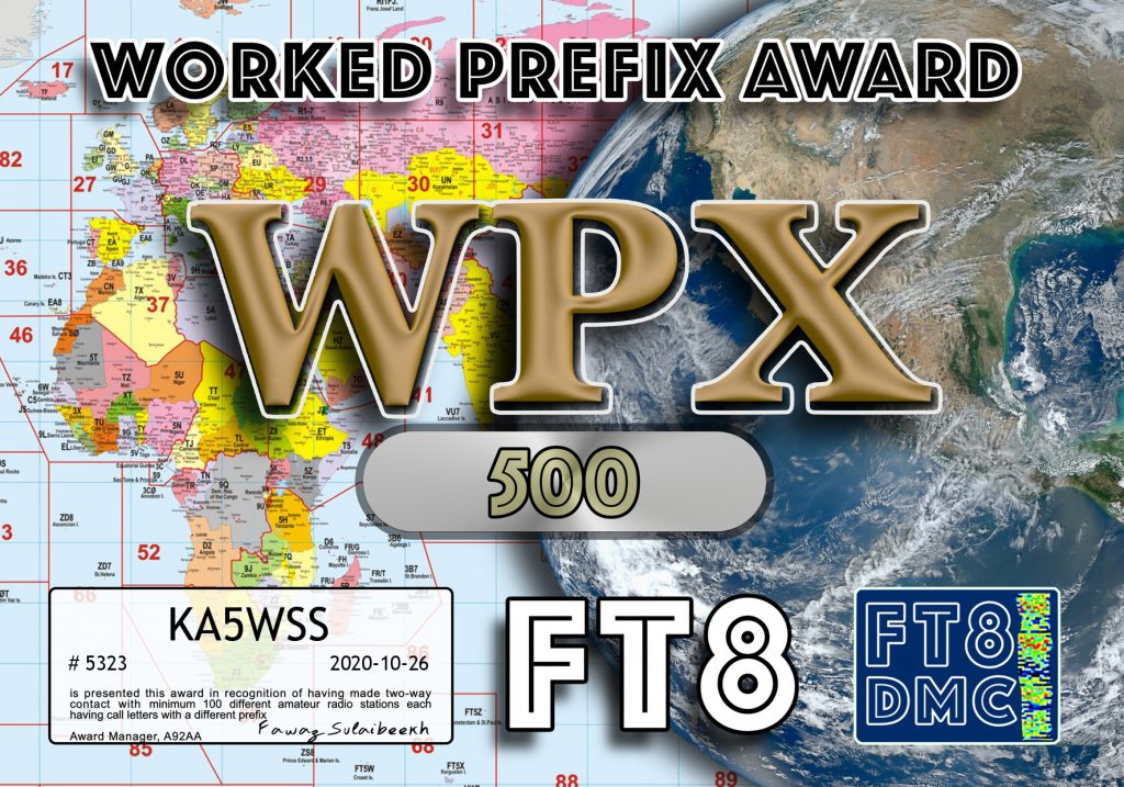 FT8DMC WPX Award