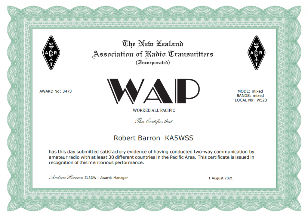 WAP Award