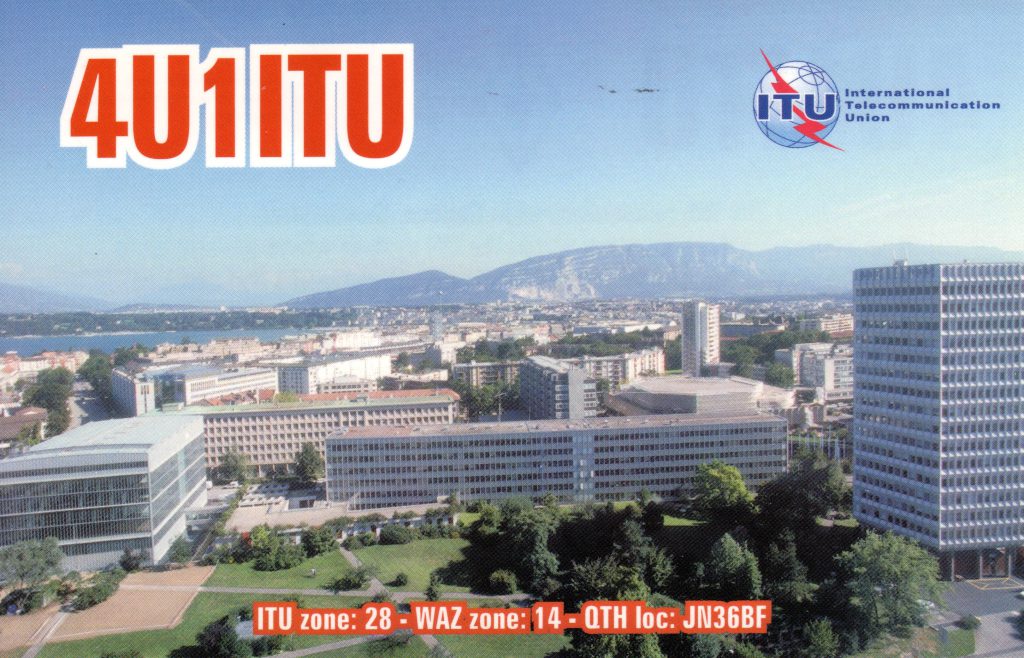 4U1ITU QSL Card