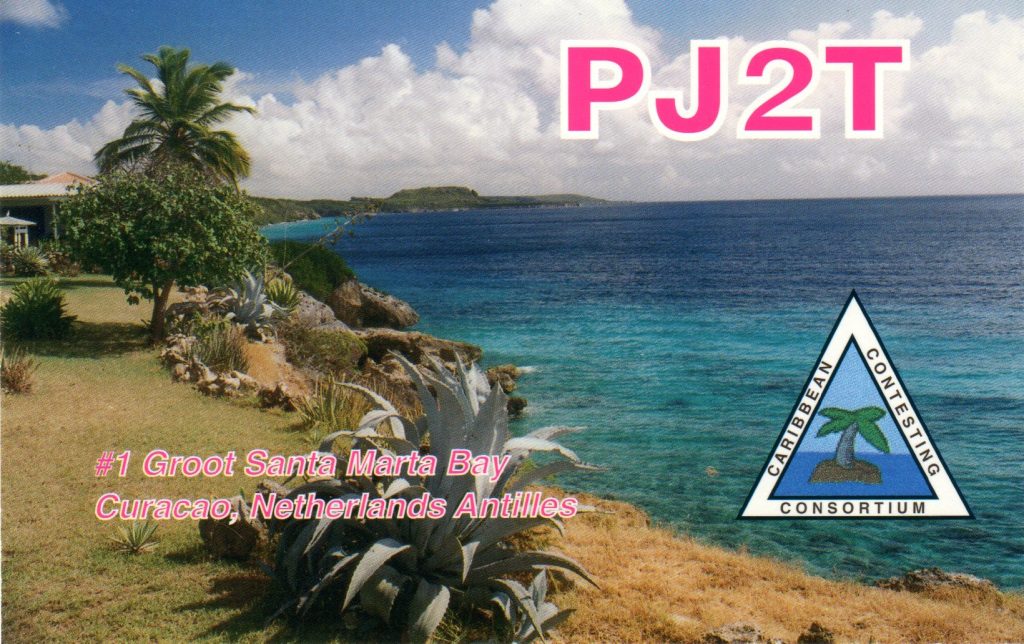 PJ2T QSL Card