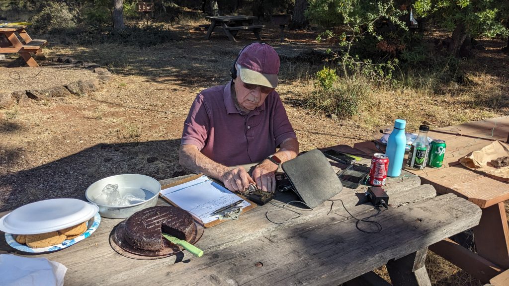 Ed (W1EJ) working CW.